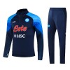 SSC Napoli Quarter Zip Trenings Collegegenser 22-23 Blå - Herre